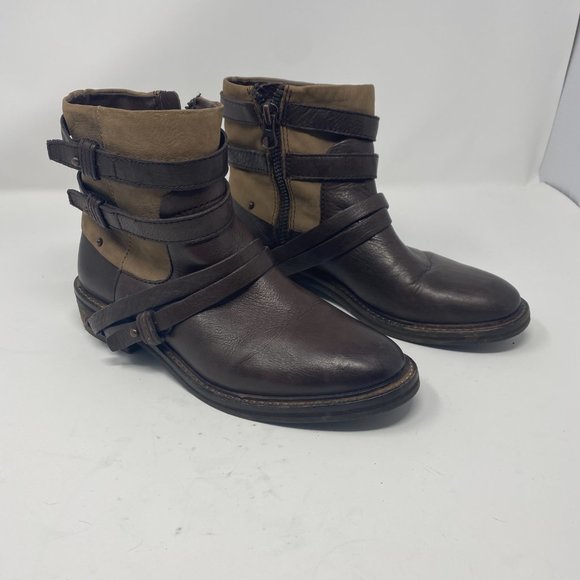 Dolce Vita Shoes - Dolce Vita Brown Leather Utility Style Boots